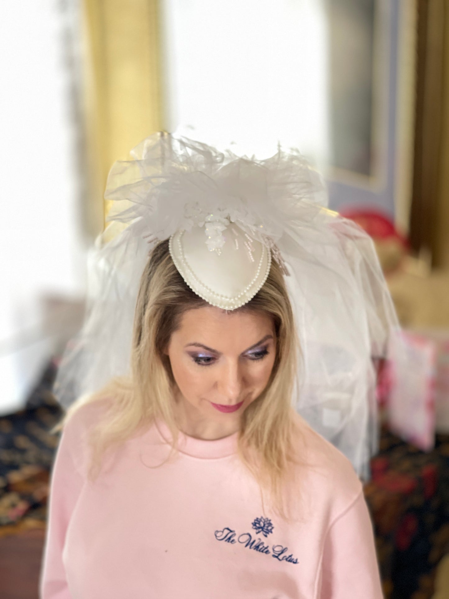 Vintage 80's wedding veil