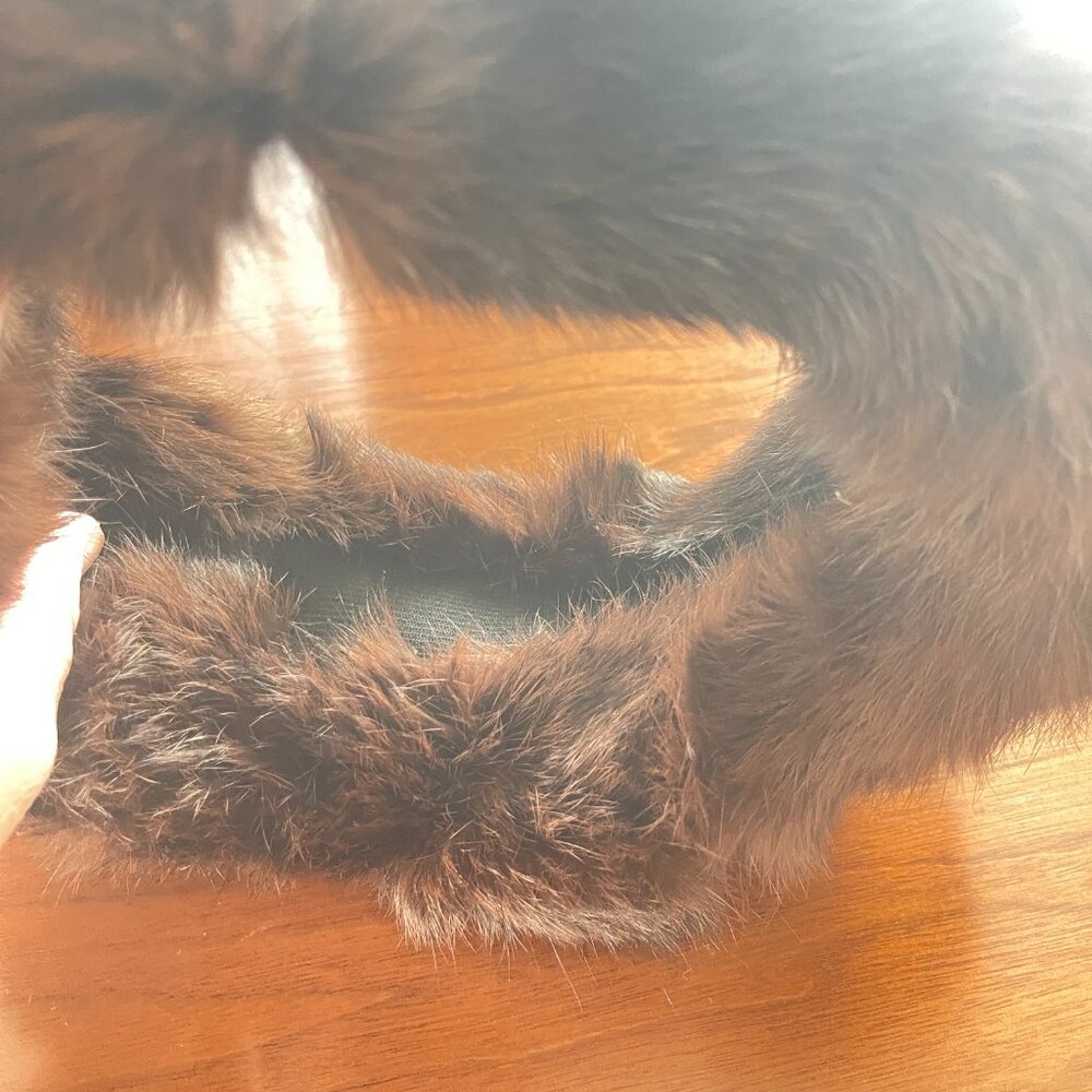 fur headband