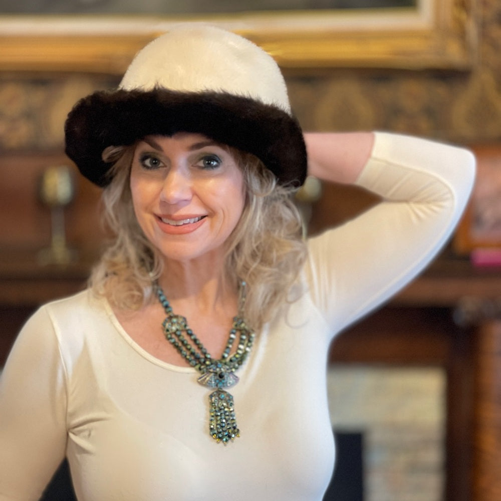 mink fur hat