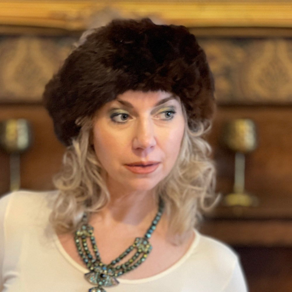 fur headband