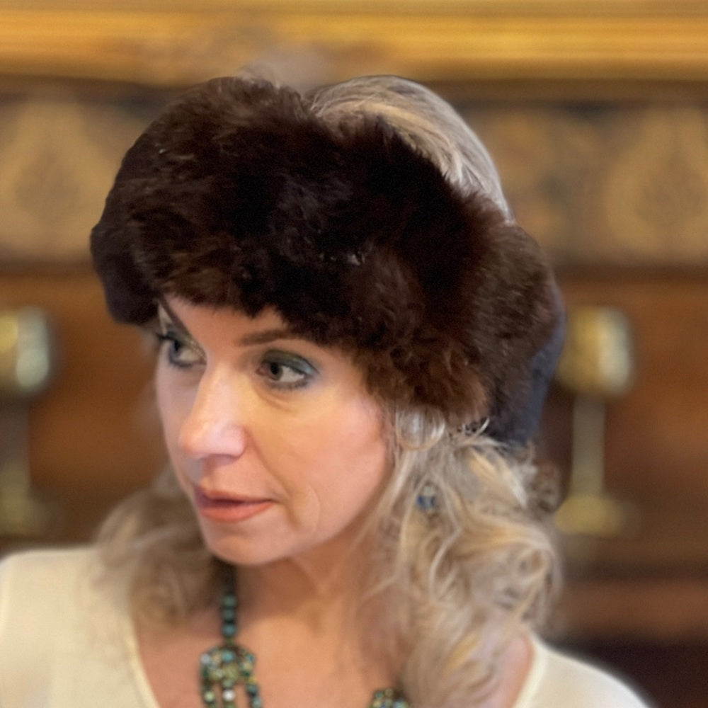 fur headband