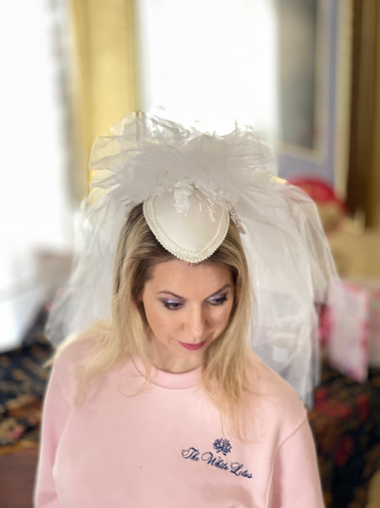 Vintage 80's wedding veil