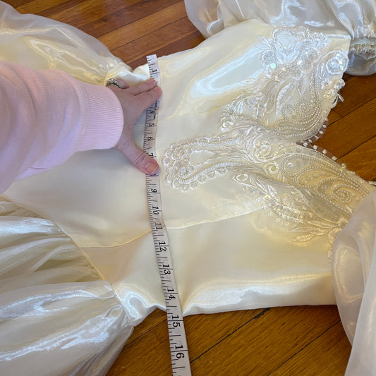 80s prom or wedding dress