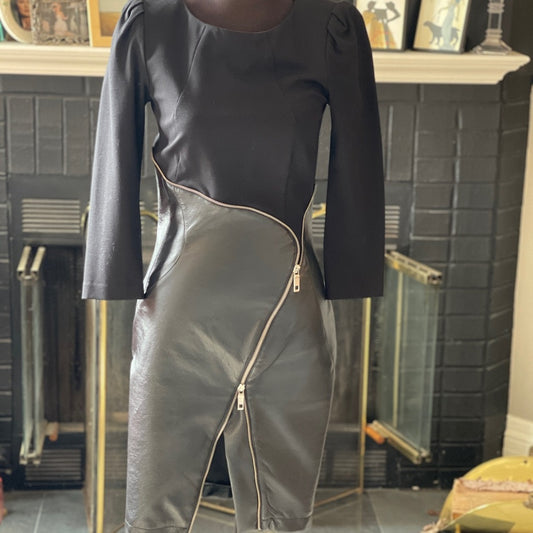 Leather dress S